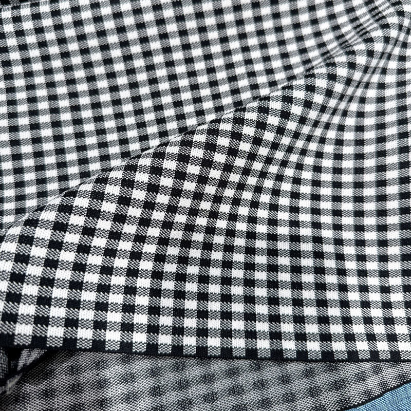 Women's Houndstooth Knit Strapless Dress - Y2K Classic Bodycon Mini Dress, Sexy U-Neck Party Outfit S0773