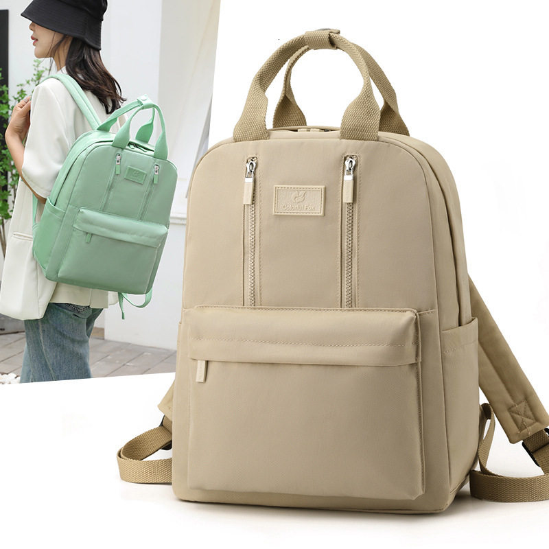 Colorful Fox New Fashion Trend Simple Large Capacity Women's Backpack Student School Bag ddmymoon