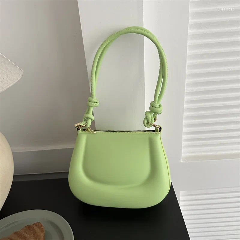 Shoulder Bags Soft PU Ladies Leather Crossbody Bag Women Purple Underarm Retro Solid Color Handbag Fashion Design Girl Small