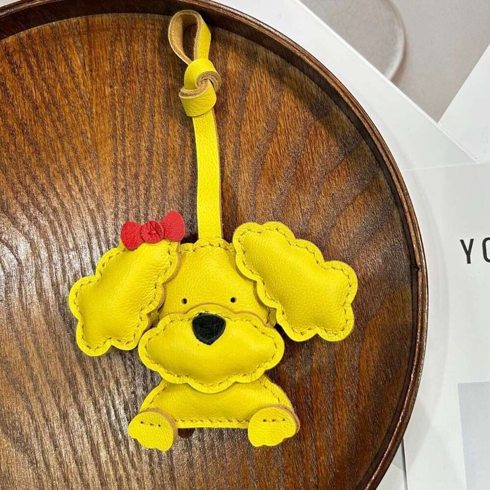 Teddy Dog Bag Niche Decoration Cute Cartoon Puppy Backpack New Car Keychain Pendant