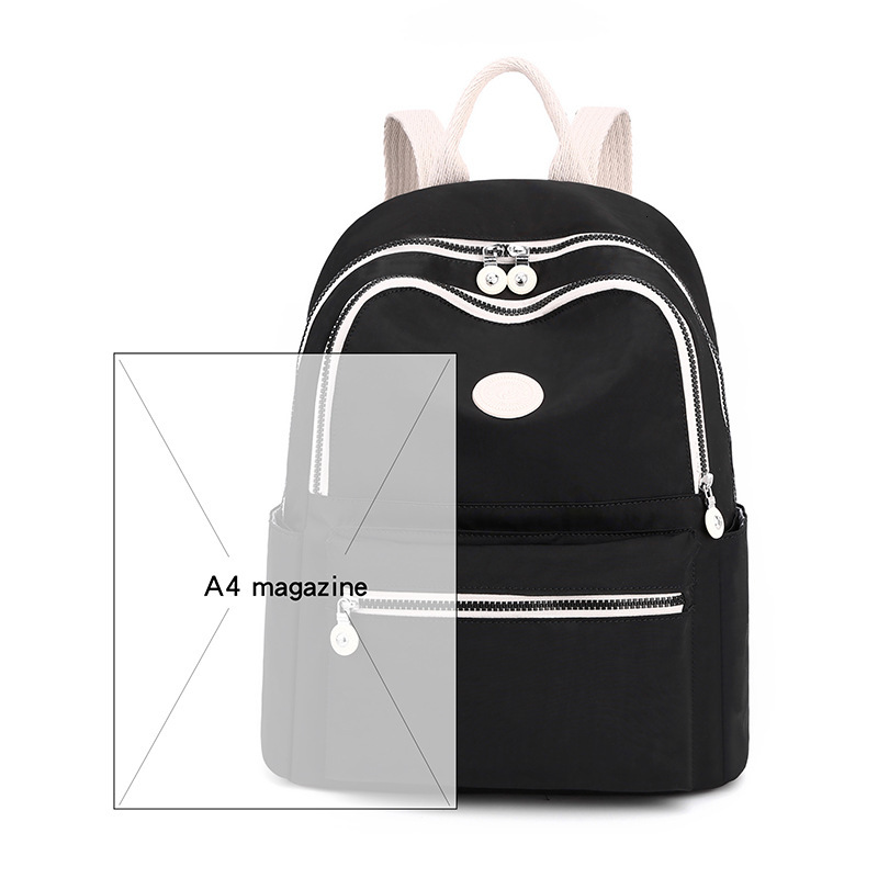 Colorful Fox New Women's Large Capacity Water-Resistant Travel Backpack Fashion Color-Block Campus School Bag ddmymoon