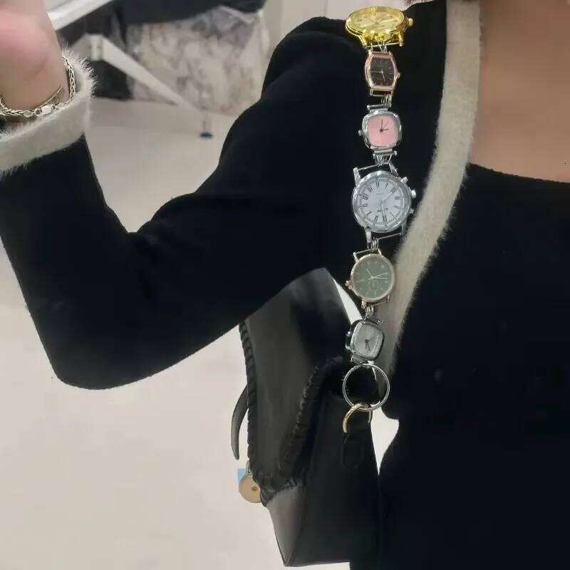 designer bag Designer Saddle Women 2025 New In Fashion Chic Metal Watch Strap Shoulder Bag Trend Graffiti Novelty Female Bags