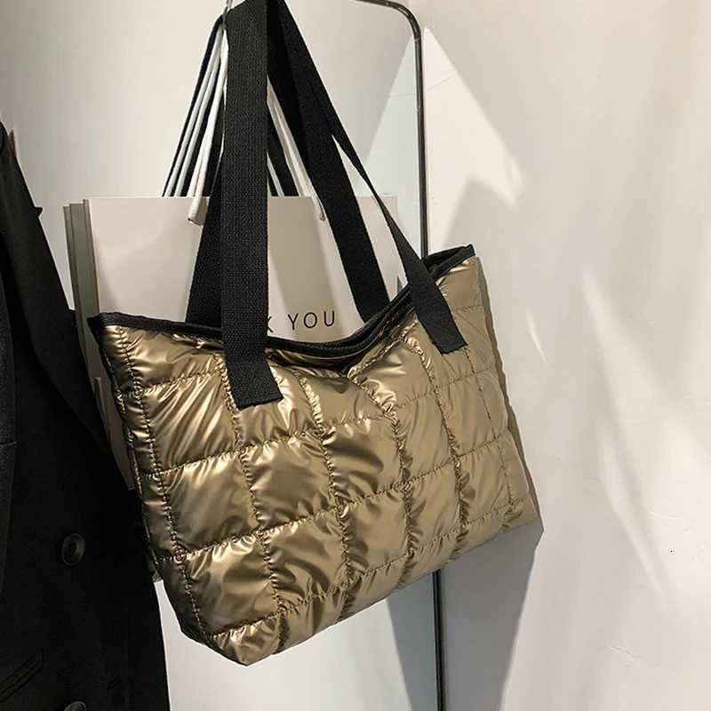 2023 Casual Large Capacity Shoulder Bags For Women Space Cott Handbag Totes Fi Winter Daily Use Bag Womens Bag Y250730