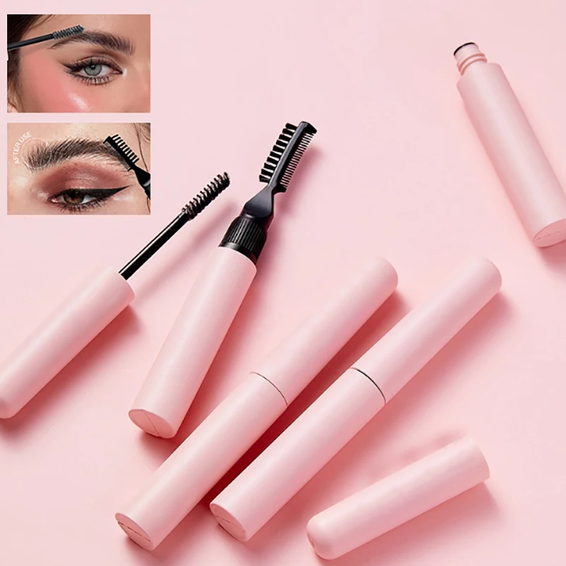 10ml Dual Brush Head Empty Mascara Tube DIY Refillable Eyebrow Gel Bottle Eyelash Elongation Cosmetics Containers Packaging mascara b