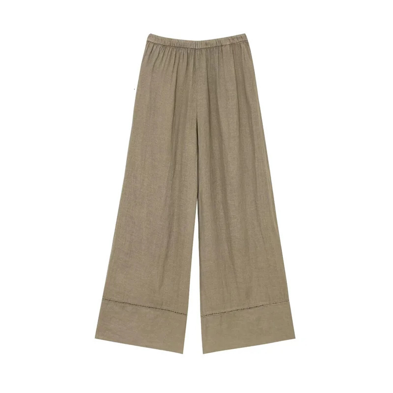 Womens Suit Summer Long Sleeve Casual Shirt Wide Leg Trouser Set and Lazy Personality Fashion 250730