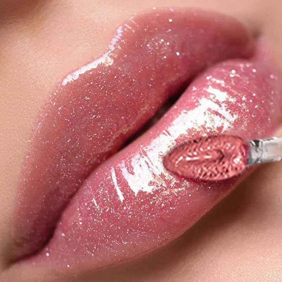 6 Colors Glitter 1pc Lip Glaze Long Lasting Lip Gloss Waterproof Liquid Lipstick Makeup Lip Oil Lip Tint Moisturizing Lip Balm G250728