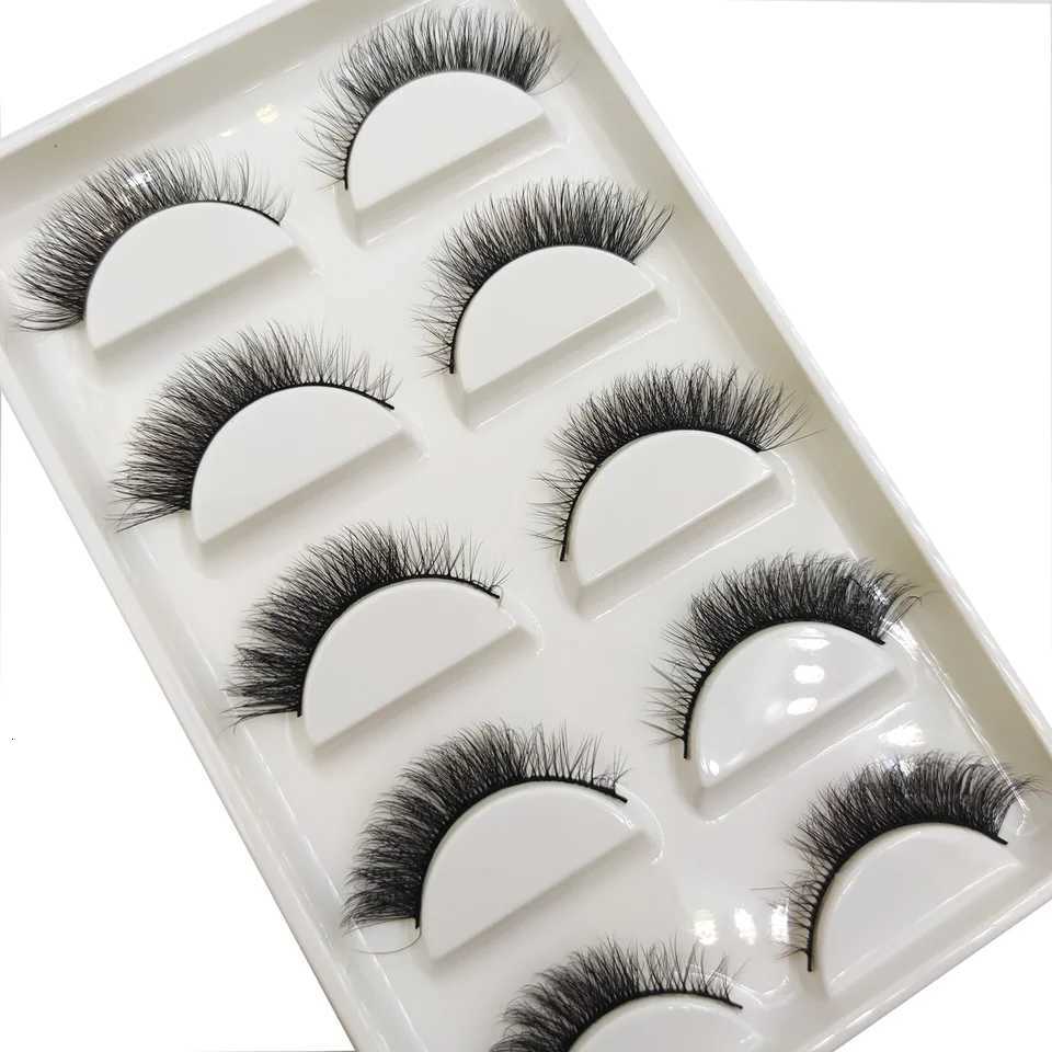 38 Style 5 Pairs Natural Eyelashes 3D Mink False Eyelashes Makeup Fake Eye Lashes Faux Cils Make Up Beauty Tools Wholesale Z250730