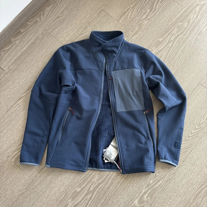 Stand Collar Outdoor Sports Thick Warm Fleece Jacket Spring Autumn Zipper Cardigan Camping Hiking Fishing Coat Motorcycle 250730