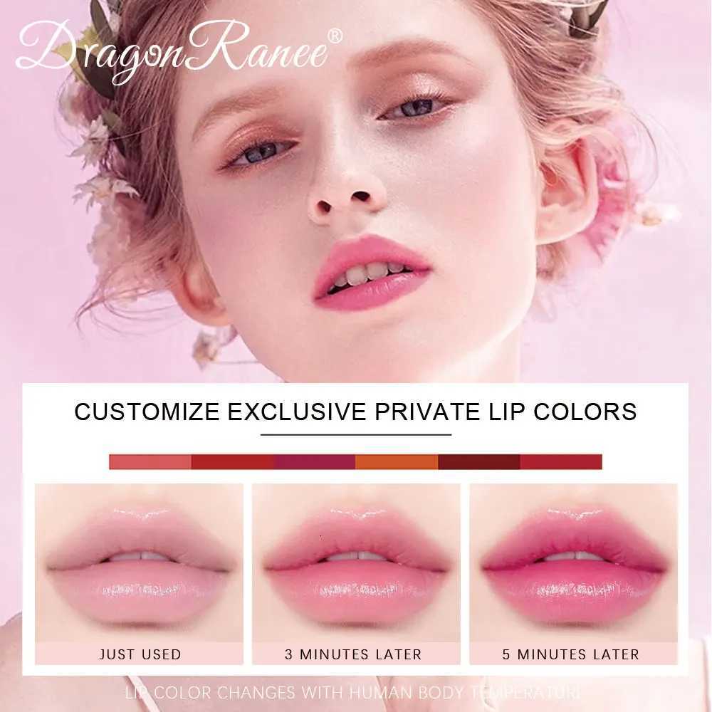 Dragon Ranee Colorful Changing Thermochromic Pink Three-Diamond Crystal Lipstick Waterproof Long-Lasting Moisturizing G250729