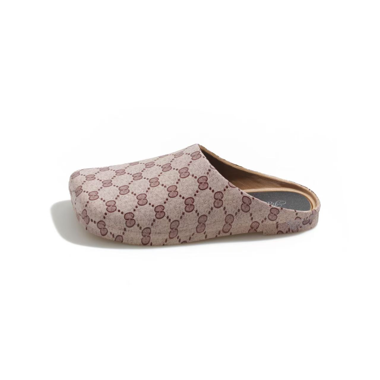Free shipping designer Slippers Printed flat soled single shoes one foot pedaled Boken and cool slippers White brown black