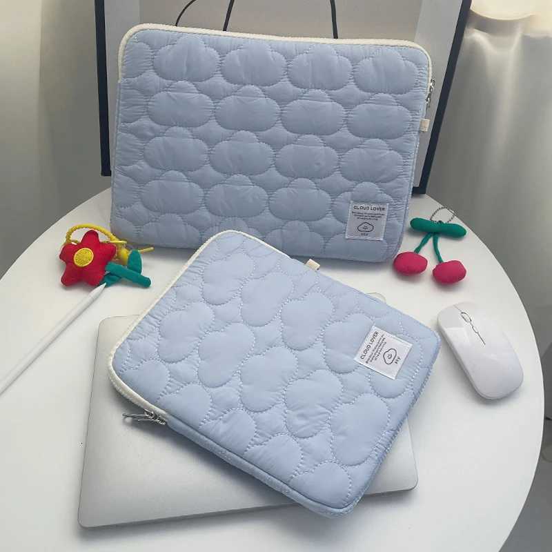 Nev Cloud Laptop Sle iPad Bag Cott Large Capacity Storage Embroidery 11/13/14/15 15.6 16 Inch Notebook Pouch y250730