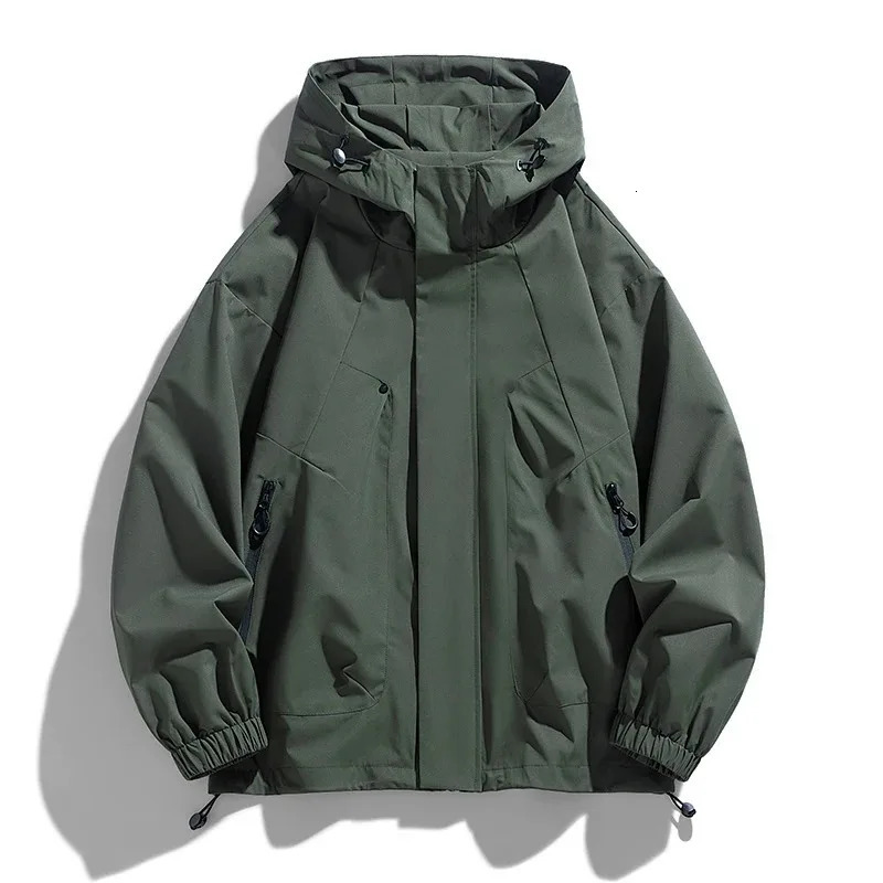 Softshell 8XL Men Jacket Hooded Windbreaker Trench Oversize 6XL 7XL Plus Size Waterproof Black Bomber Camping Loose Thin Coats 250730