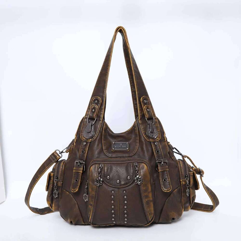 Angelkiss Fashion Handbags Women Bags PU Leather Handbag Female Satchel Big Shoulder Purse Bag bolsa feminina