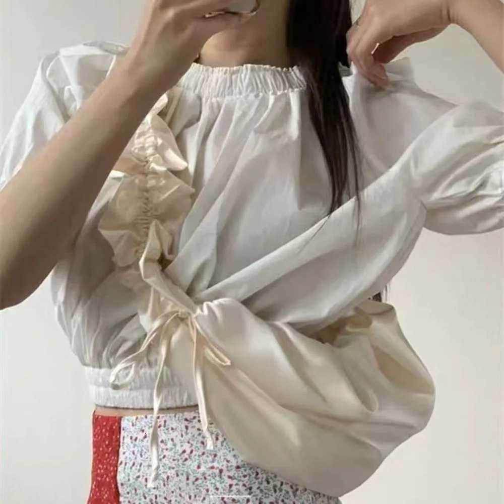 New Big Oxford Fold Handbag Underarm Shoulder Side Bag for Lady Elegant Korean Fashion Soft Drawstring Bag Y250729