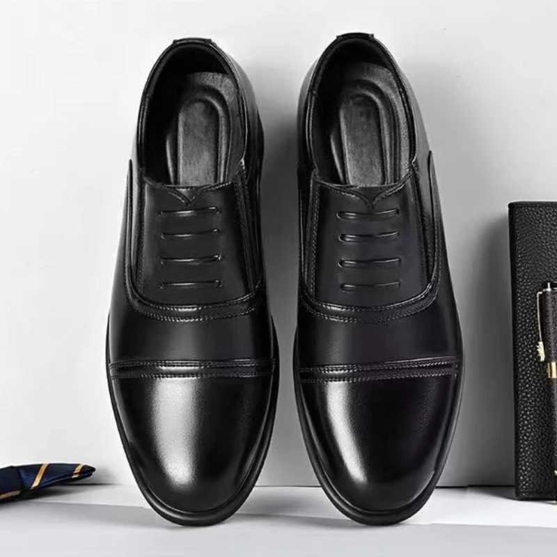 2025 New Summer Mens Shoes Slip on Business M Casual Shoes Wear Resistant Off Shoe Comfortable Men Dress Shoes Y250730