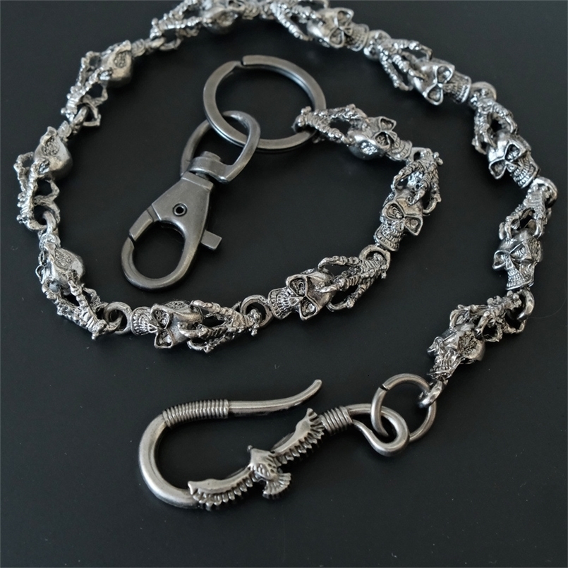 Personalized Punk Style Pants Chain Flying Eagle Skull Mens and Womens Waist Accessories 250729CJ