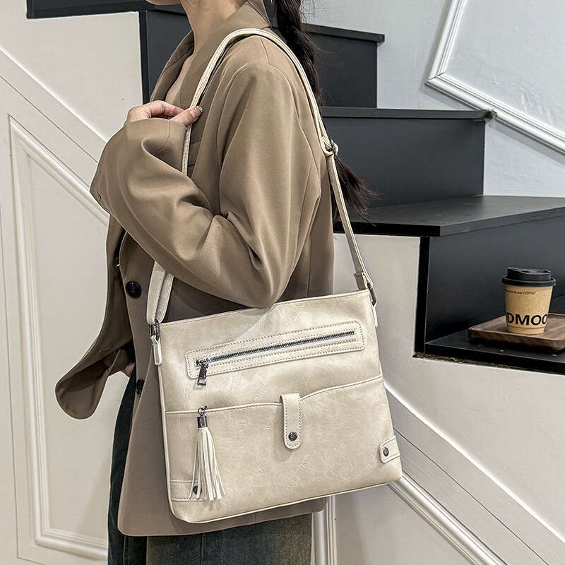 New Trend Crossbody Tassel Accessories Handbag Women's Shoulder Fashion Small Square Bag