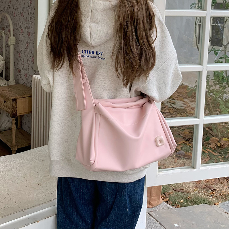 Designer Bag Large Capacity Pink Luxury Bag Student Class Casual Commuting Tote Bag New Texture Single Shoulder Crossbody Bag For Women Tote Bag