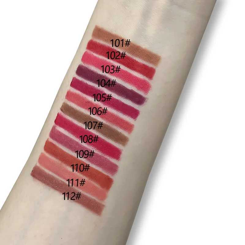 12Color Matte Lipstick Lipliner Kit Velvet Lip Pencil Red Brown Lip Shadow Contour Tint Long Lasting Lip Liner Set G250729