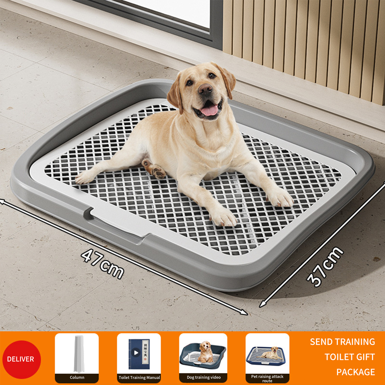 Dog toilet oversized small medium large dog flat high fence splash proof dog urinal delivery column manufacturer wholesale