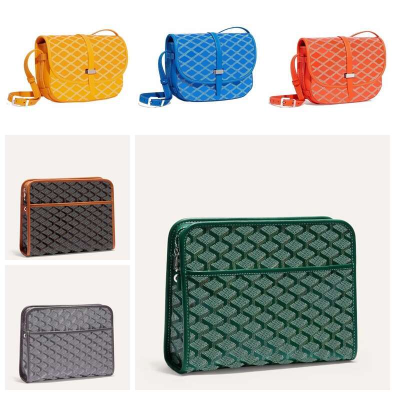 Mens Toiletry Kits Shoulder Purse Envelope Bag Leather Cosmetic Purses Handbag Crossbody Tote Makeup Fashion Bags Designer Clutch Bag