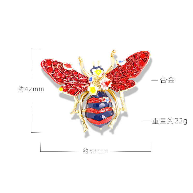 Gold Tone Enamel Bee Brooch With Pink Rhinestone Wings And Flower Accents Whimsical Party Jewelry And Gift For Her High Quality And Stylish Jewelry