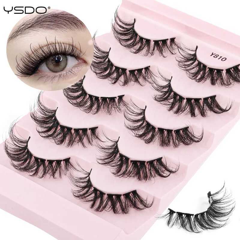 3/5/10 pairs 3D Mink Lashes Faux Mink Fluffy Lash Natural Soft Full Reusable False Eyelashes Crisscross False Eyelashes Z250731