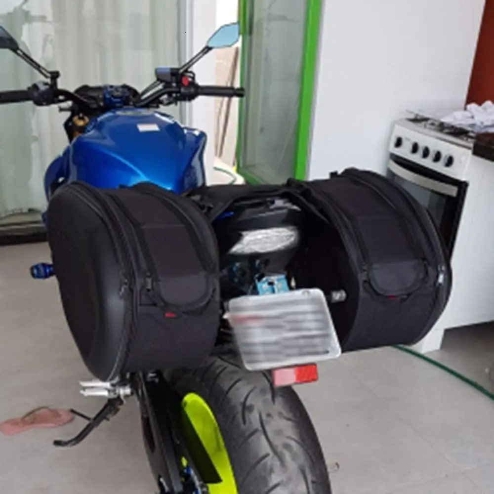 Motorcycle Waterproof Saddle Bag Side Helmet Riding Travel Bags Rain Cover One Pair 250725