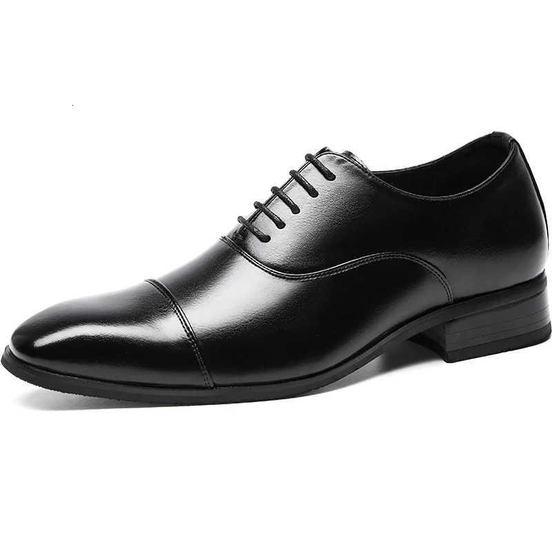 High Quality Classic Business Mens Dress Shoes Fion Elegant Formal Wedding Shoes Men Slip-on Oxford Shoes for Men Y250730