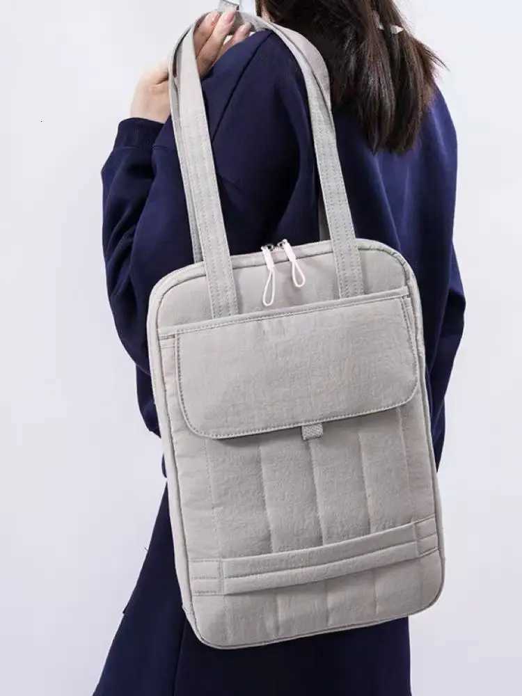 Large Capacity Laptop Bag 13.3 14 15 Inch Shoulder Bag Trendy Fi Tote Bag Ladies Business Briefcases Nylon Handbag Sahels y250730
