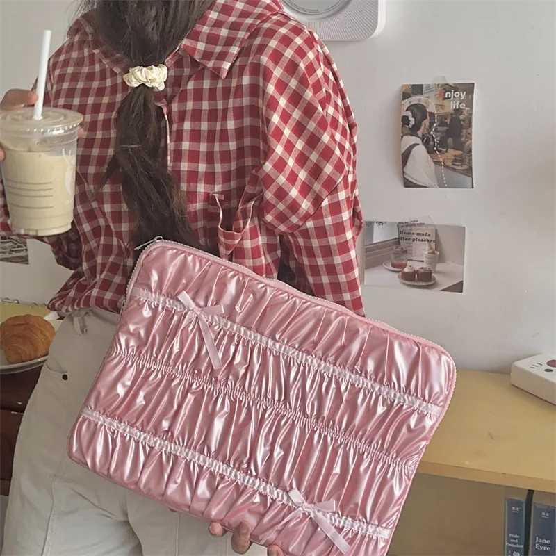 13.3/14/15/15.6 Inch Cute Bow Laptop Sleeve for Book Xiaomi Dell Notebook Soft Case iPad 10.5/10.9/11 Sleeve Pouch y250730