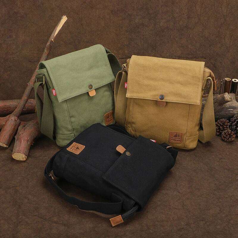 OLOEY Men's Casual Crossbody Messenger Vertical Small Cross Body Shoulder Bag for Women Men Hiking Sport Travel