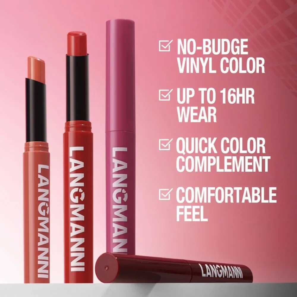 12 Color Matte Lipstick Pencil Waterproof Long Lasting Non-Stick Cup Lip Stain Tint Cosmetic Nude Lipstick Pen Makeup G250729