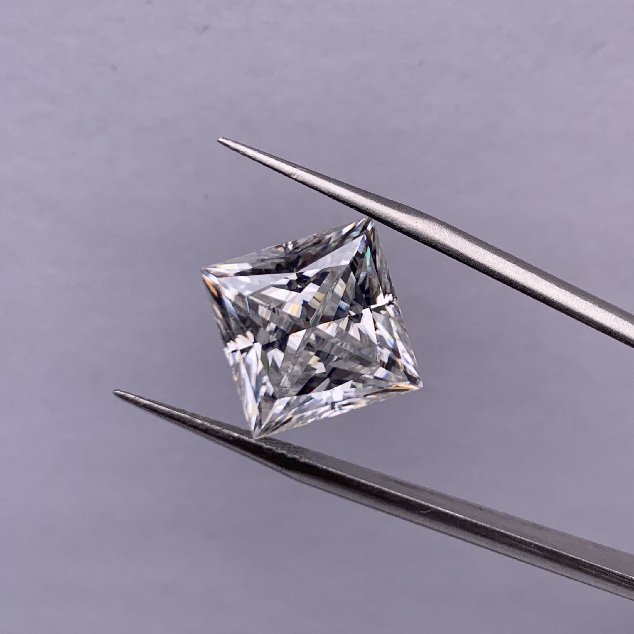 Full Size Rare Princess Cut Moissanite Loose Stone GRA Certified Synthetic Gems 1ct-10ct D Color VVS1 Loose Beads for Women's Jewelry Diamond Rin