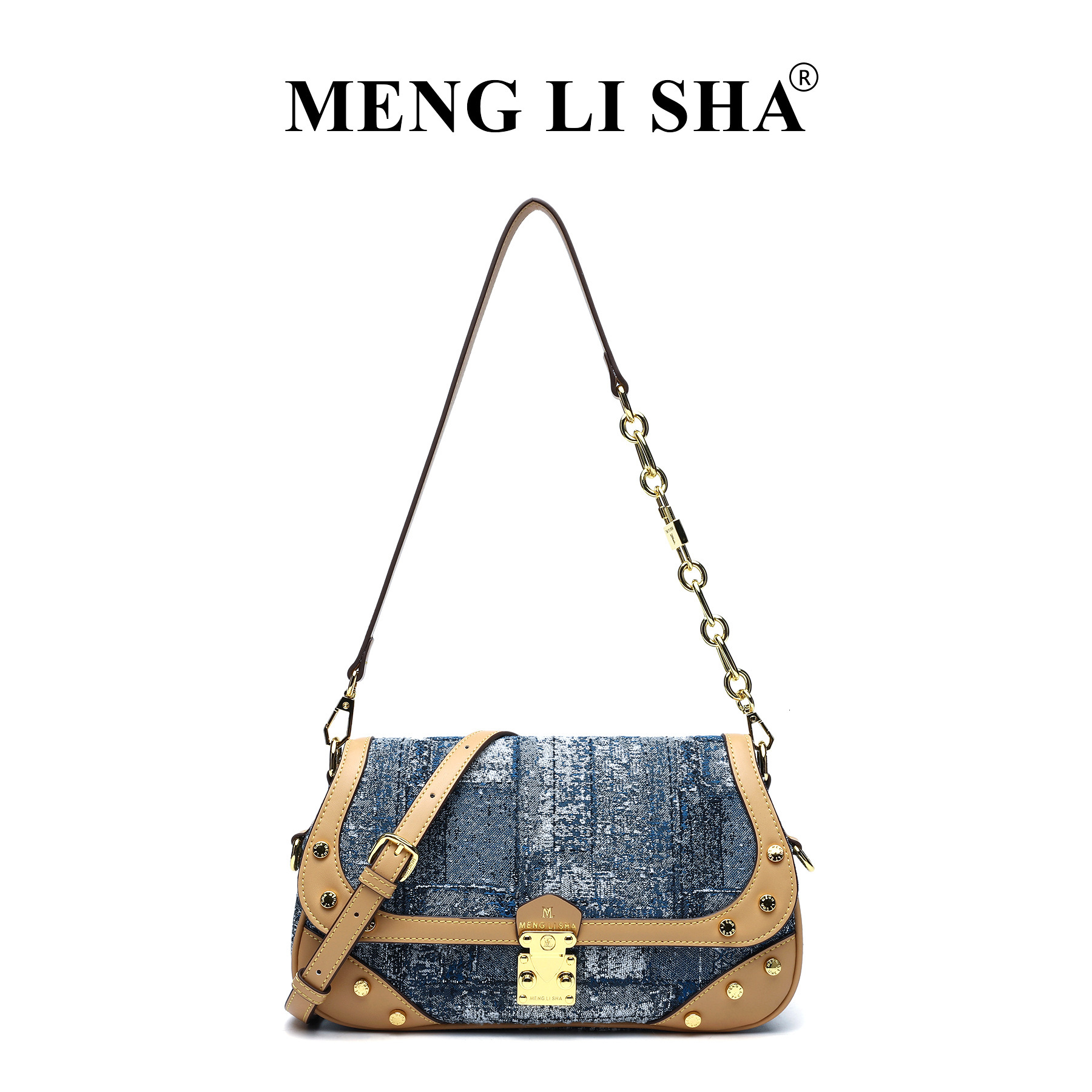 Hot-selling Blue Denim Underarm Single Shoulder High-end Texture Versatile Crossbody Women's Bag ddmymoon