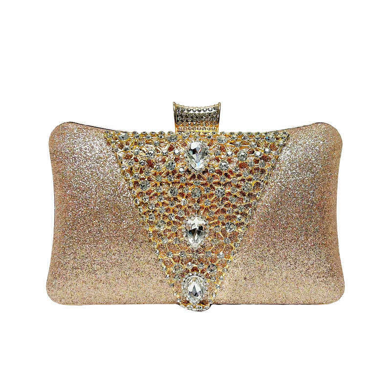 New Evening Bag Rhinestones Womens Handbag Formal Evening Chain Bag Crossbody Clutch Bag for Women