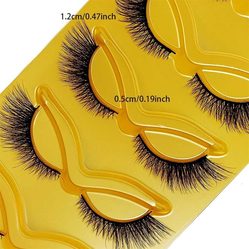 5 Pairs Cat Eye Lashes Wispy Fake Lashes Fluffy Cat Eye Lashes Extensions False Eyelashes Z250731