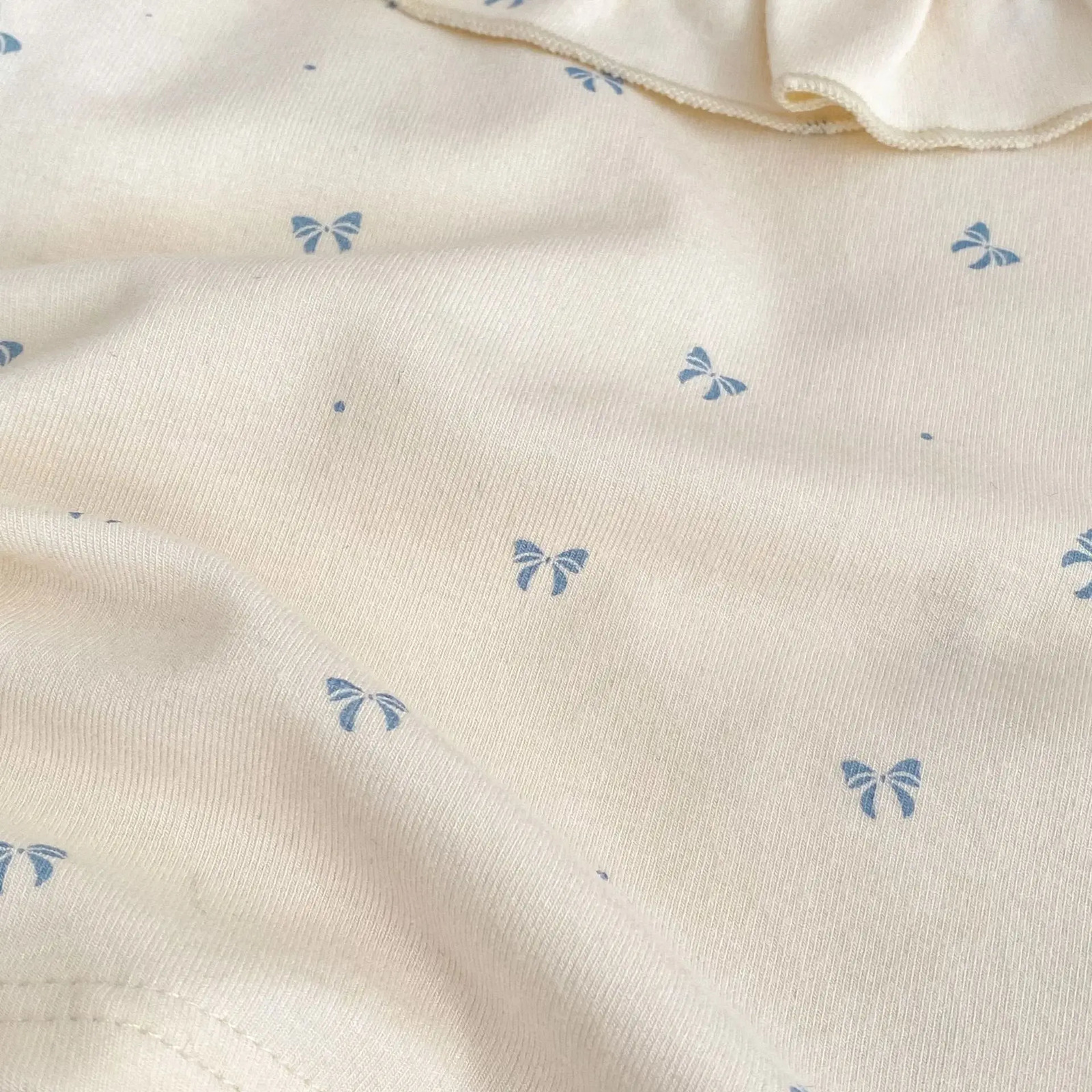 Baby Autumn Set Sweet Bow Long Sleeve Lace Collar Bottom Shirt Strap Skirt Pants Two Piece Set 250729