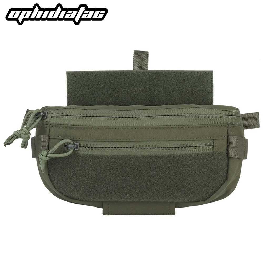 OPHIDIANTAC Quick Disassembly and Assembly Expansion Bag Vest Pendant Pull Down Bag EDC Abdominal Waist Bag Hunting Tourniquet M R250729