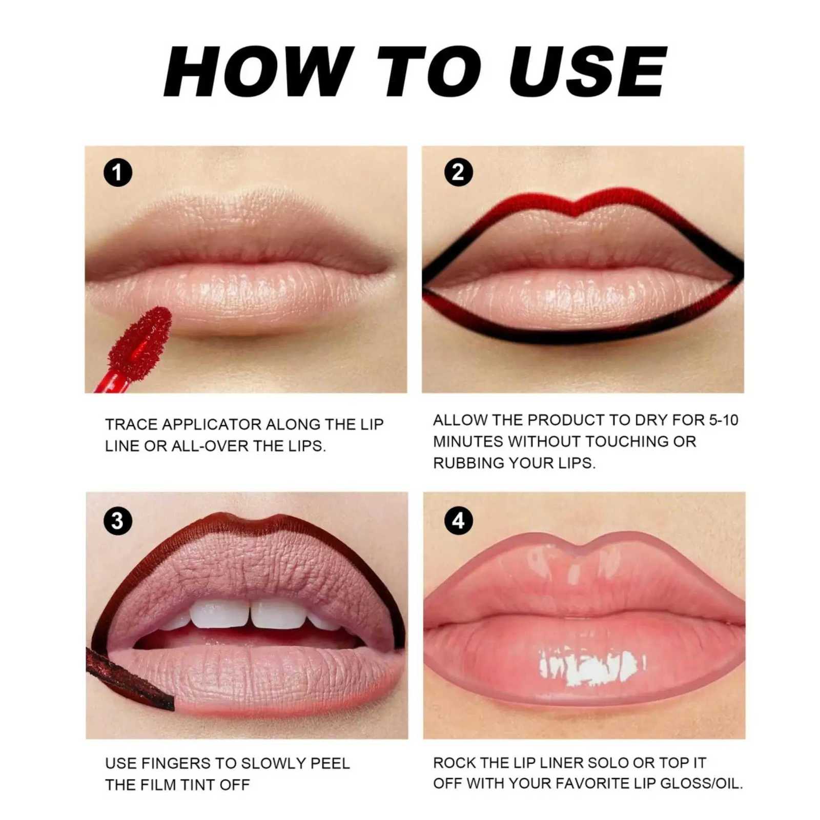 6 Colors Matte Lip Tint Long Lasting Peel Off Tattoo Lip Liner Sexy Gloss Tear Away Stain Cosmetics For Women G250728