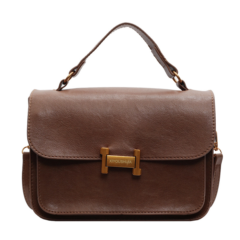 New simple mailman bag women's niche fashion portable small square bag autumn versatile commuter women's bag messenger bag