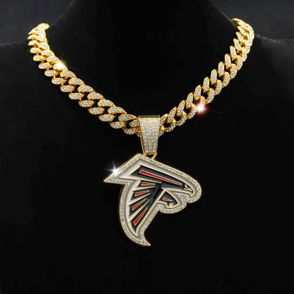 Hot Selling Trendy Hip-Hop Necklace Fashionable Personalized Alloy Team Pendant for Men