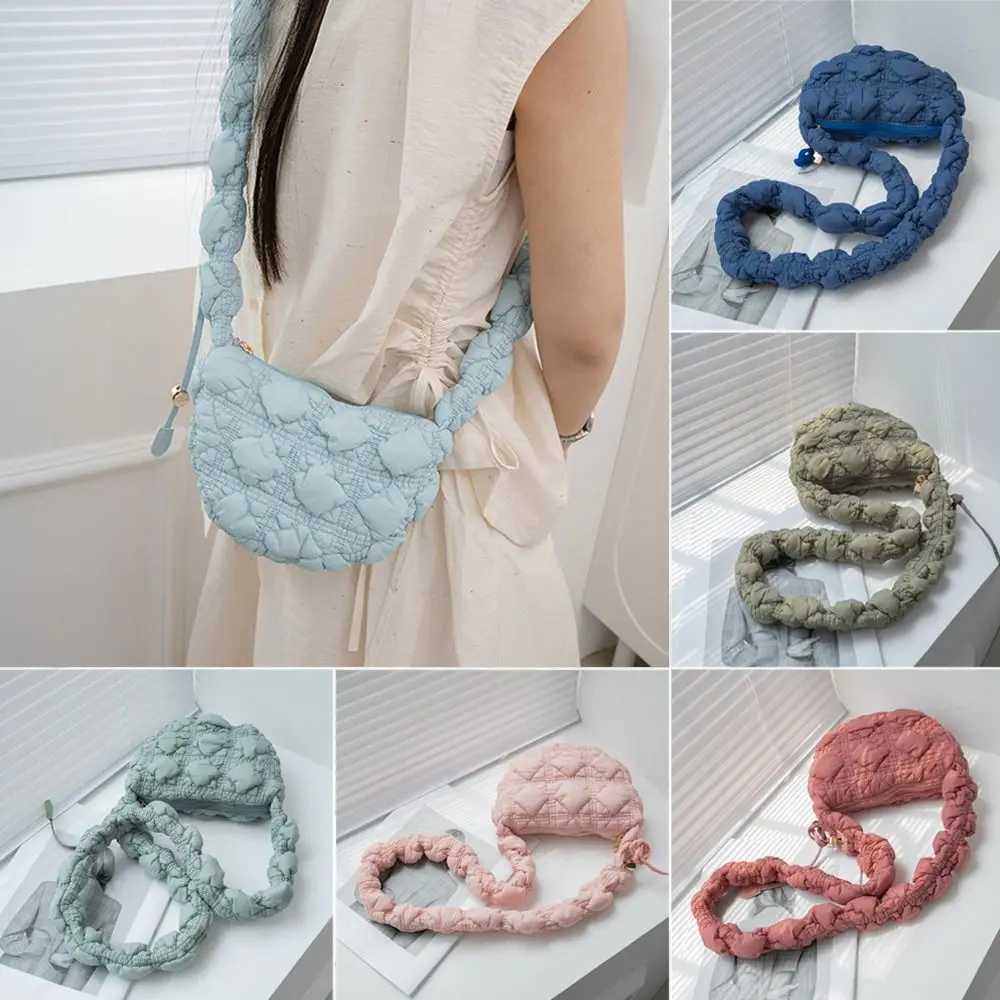 2024 Bag Cloud Pleated Bubbles Messenger Bag Handbags Elegant Quilted Shopping Bag Fi Cmute Bag Casual Shoulder Bag Y250730