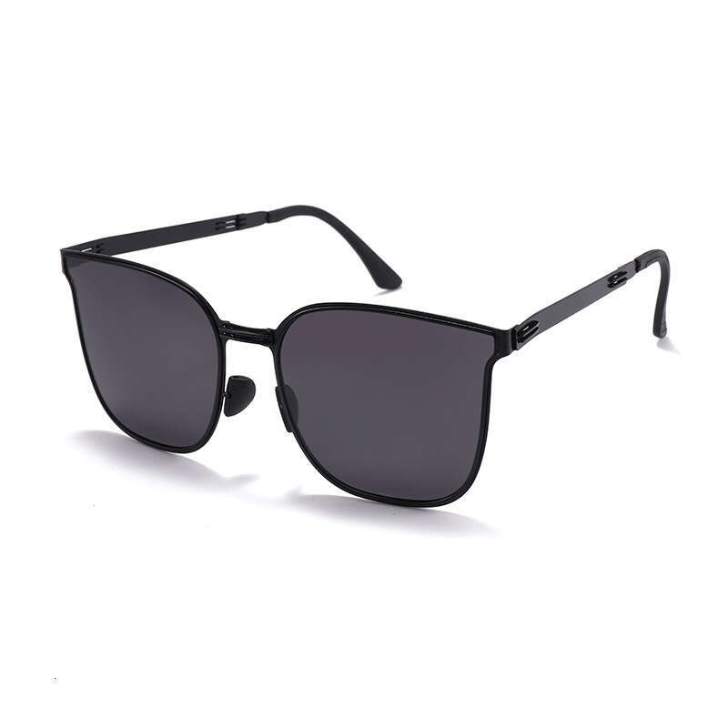 DHcollections 2025 Foldable Square Sunglasses - UV400 Polarized, Metal Frame, Portable & Stylish for Men/Women (5 Trendy Colors)