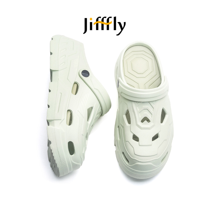 Jifffly Men's Summer Outdoor Slippers - Non-Slip Durable Canvas Flip Flops for Beach
