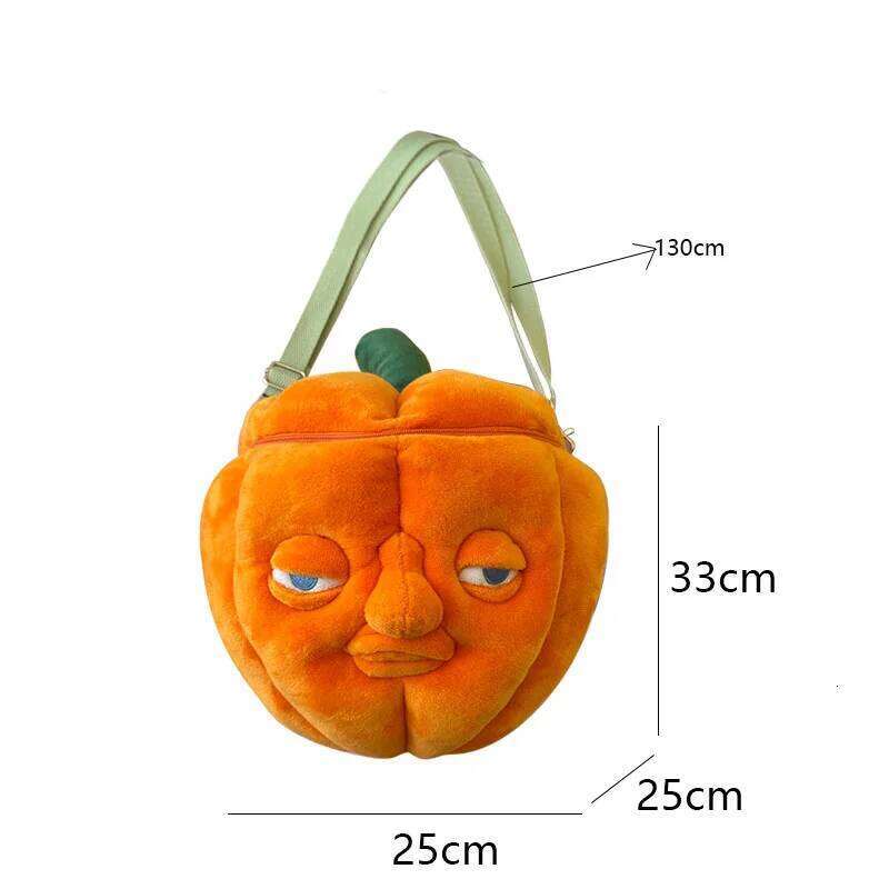 Designer Bags Hot Selling Highland Cow Halloween luxury bag Pumpkin Shoulder Kawaii Plush Lantern Backpacks Bags Kids Gifts