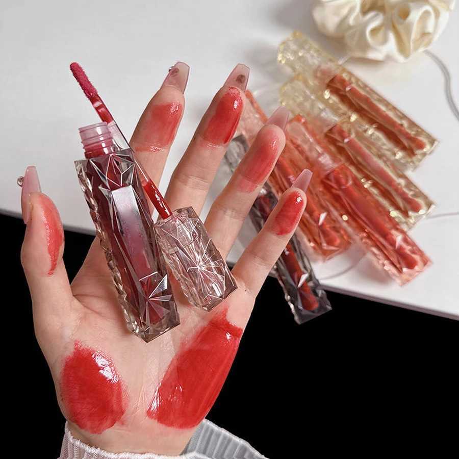 6 Color Water Lip Glaze Mirror Gloss Natural Lasting Hydrating Moisture Long-lasting Makeup Liquid Lipstick G250728