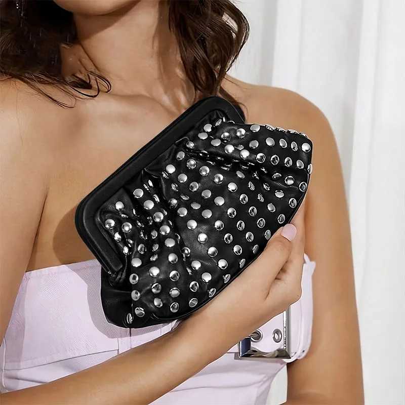 Punk Pouch Designer Women Handbags FAshion CluTCh Bags for Women Soft PU Leather Dumpling Bag New Cloud Purses Ladies Y250729