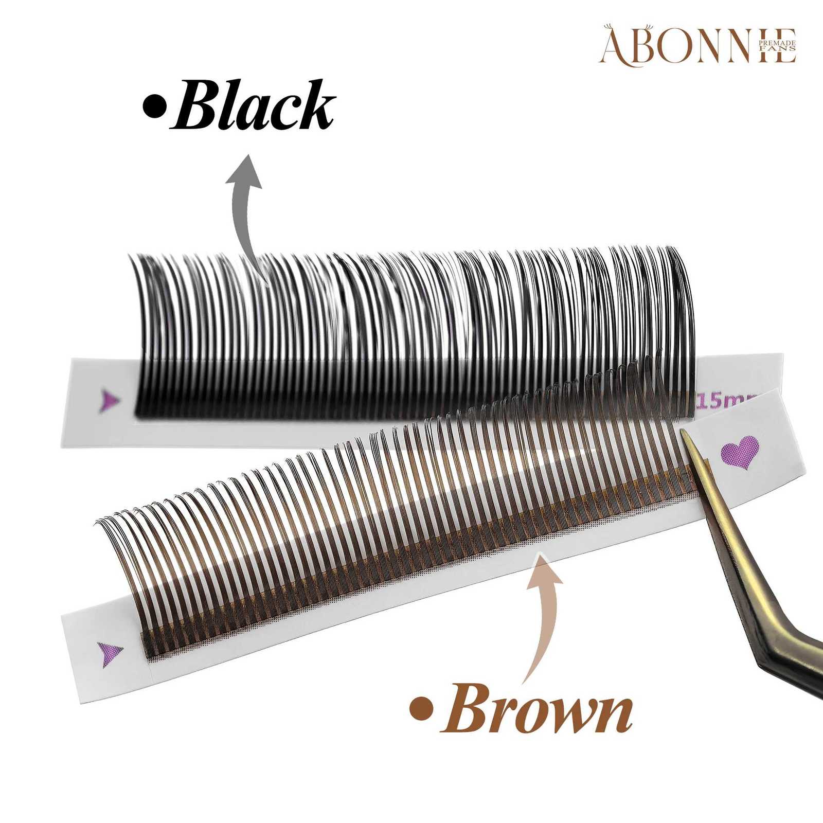 5D Flower Wet Lash Extensions Individual Lashes Brown Volume Soft 5D Flowering Fairy False Easy Fans Volume Eyelashes Z250730