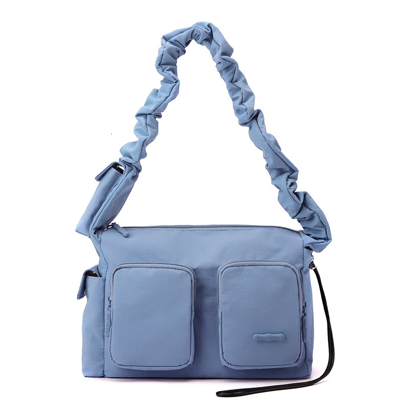 Colorful Fox Korean Style New Design Simple Women's Pleated Casual Versatile Niche Shoulder Underarm Bag ddmymoon